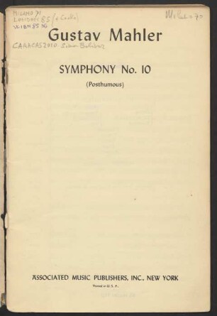Symphony No. 10 : (posthumous)