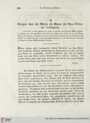 12: Einiges über die Mittel, die Dauer der Bau-Hölzer zu verlängern