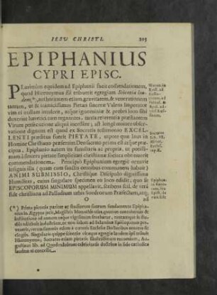 Epiphanius Cypri Episc.