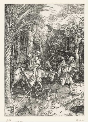 Flucht nach Ägypten, Blatt 14 der Folge "Marienleben (nach dem Text)"