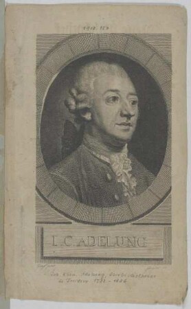 Bildnis des I. C. Adelung