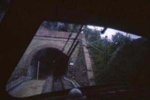 Rottweil Tunnelportal Führerstandsmitfahrt auf 221 108