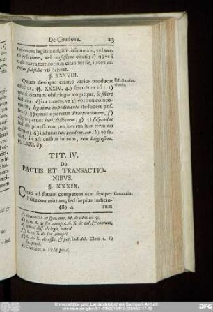 Tit. IV. De Pactis Et Transactionibus.
