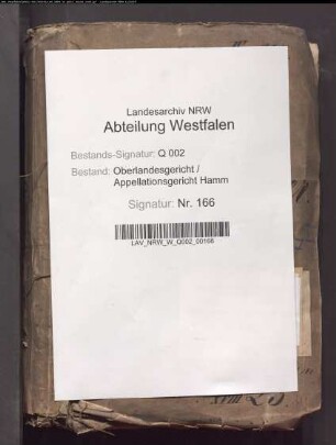 Adliges Gut Langendreer, Bd. 1