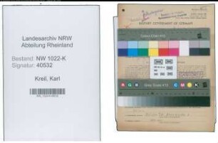Entnazifizierung Karl Kreil , geb. 04.11.1892 (Bahnbeamter)