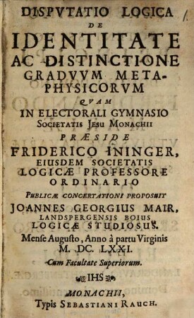 Positiones Et Controversiae De Causis