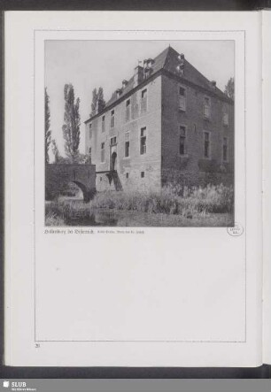 Hallenburg bei Disternich, Kreis Düren. Mitte des 16. Jahrh.