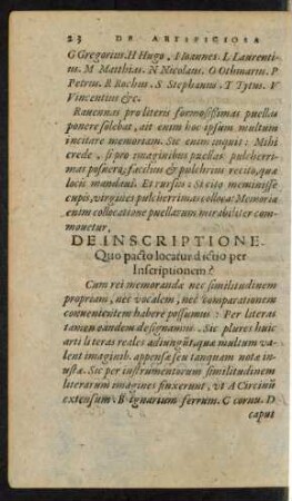De Inscriptione.
