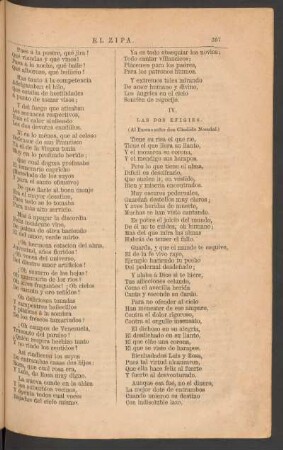 IV. - Las dos efigies. : (Al Excmo señor don Cándido Nocedal.)