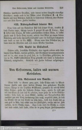 Von Gefrorenem, kalten und warmen Getränken