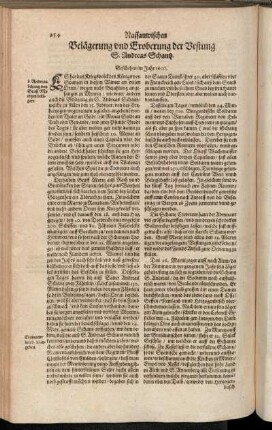 Belägerung und Eroberung der Vestung S. Andreas Schantz Geschehen im Jahr 1600.