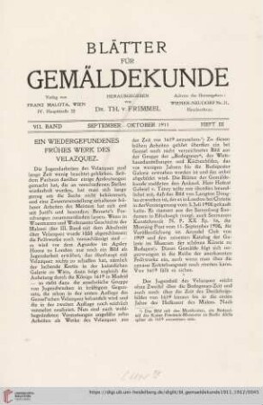 7: Ein wiedergefundenes frühes Werk des Velazquez