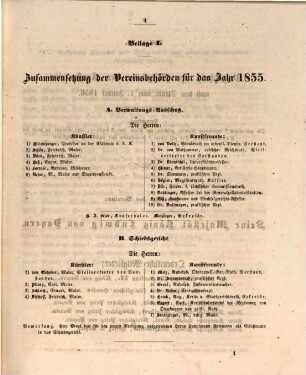 Bericht über den Bestand und das Wirken des unter dem Allerhöchsten Protektorate Seiner Königlichen Hoheit des Prinz-Regenten Luitpold von Bayern stehenden Kunstvereines München : während des Jahres. 1855 (1856)