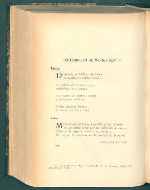 "Cuadernillo de Montevideo" : Barrio [y] Adiós