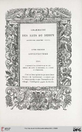 15: Grammaire des arts du dessin, 1, Architecture, 24 : architecture, sculpture, peinture