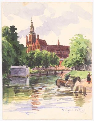 Marienkirche, Stargard: Perspektivische Ansicht