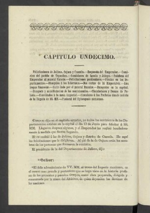 Capitulo Undecimo