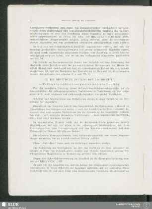 IX. Die Genetische Deutung Der Lagerstätte