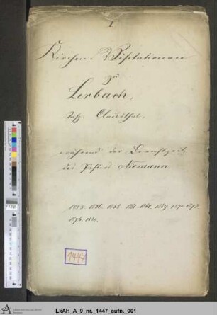 Lerbach: Visitationsakten