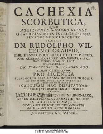 Cachexia Scorbutica