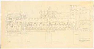 Evangelisches Diakonissenkrankenhaus Bethanien, Berlin-Kreuzberg Umbau. Hauptgebäude: Grundriss Erdgeschoss Südflügel 1:200