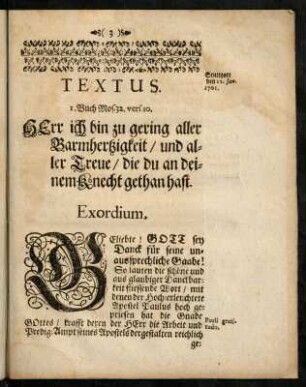 3-13, Exordium. - Erster Punct.