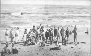 Rügen. Gruppenaufnahme am Strand