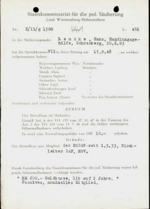 Lemcke, Hans