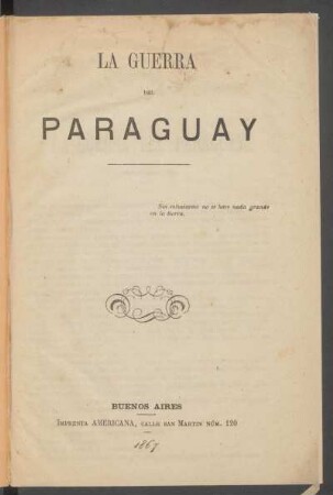 La guerra del Paraguay