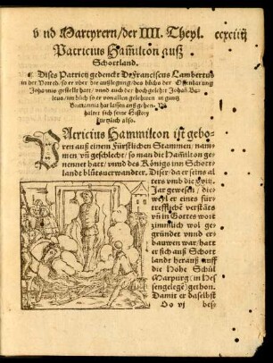 Patricius Hammilton auß Schottland.
