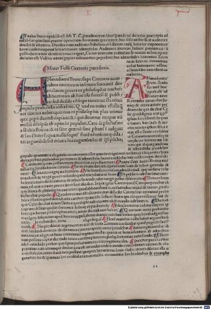 De officiis : mit Kommentar von Omnibonus Leonicenus und Martinus Phileticus (Cato maior). [1-4], [4]. Paradoxa Stoicorum
