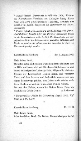 Kunsthalle zu Hamburg 21. III. 08