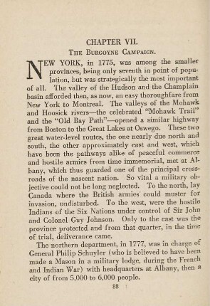 Chapter VII. The Burgoyne Campaign.