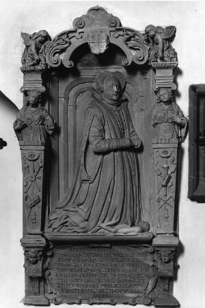 Epitaph für Johanna von Bolant : Epitaph für Johanna von Bolant (1609). Burrweiler, Pfarrkirche Mariä Heimsuchung