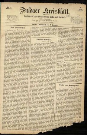 Ausgabe vom Mittwoch, den 02. Januar 1878.