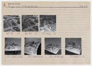 Modell: Rund um die Nikolaikirche. Berlin, Mitte, Poststraße/Eiergasse/Nikolaikirchplatz/Propststraße