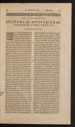 Historiae Musulmanae Turcorum Liber Tertius. Osmanicus.