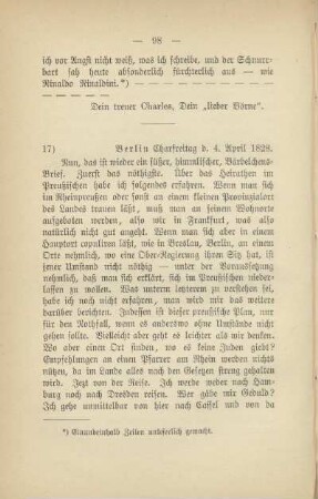 17) [Brief vom] 4. April 1828