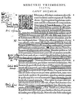 Mercurii Trismegisti, Clavis, Caput Decimum =
