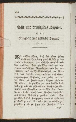 Acht und dreißigstes Kapitel ob die Klugheit eine sittliche Tugend seie.