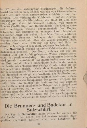 Die Brunnen- und Badekur in Salzschlirf.