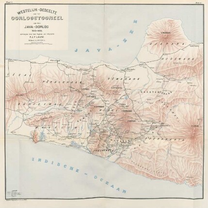 Westelijk-gedeelte van het oorlogstooneel van den Java-Oorlog 1825-1830, P. J. F. Louw