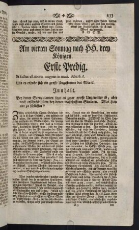 133-147, Am vierten Sonntag nach H.H. drey Königen