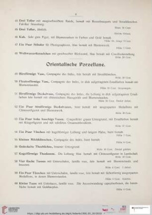 Orientalische Porzellane (Nr. 49 - 93)
