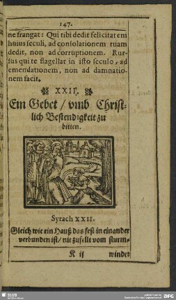 XXII. Ein Gebet, umb Christliche Bestendigkeit zu bitten