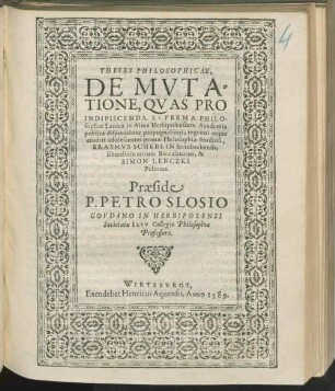 De mutatione