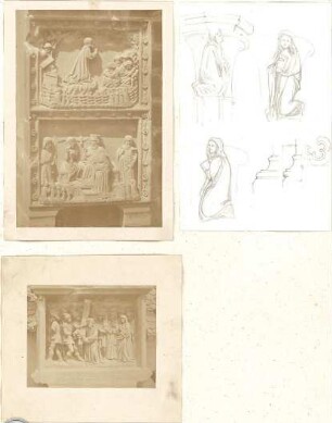 Lange, Ludwig; Lange - Archiv: VIII.8 Mittelalterl. Reliefs / Skulptur - Ansichten, Details