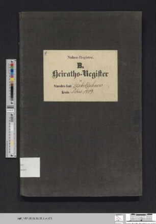 Heiratsregister Güldendorf 1889