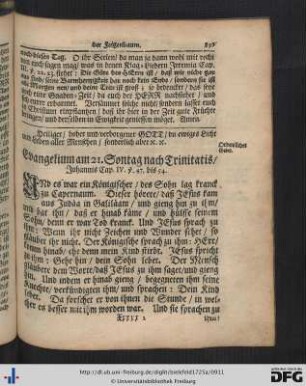 Am 21. Sontag nach Trinitatis - Am 26. Sontag nach Trinitatis.