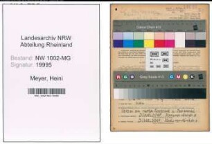 Entnazifizierung Heini Meyer , geb. 22.05.1912 (Angestellter)
